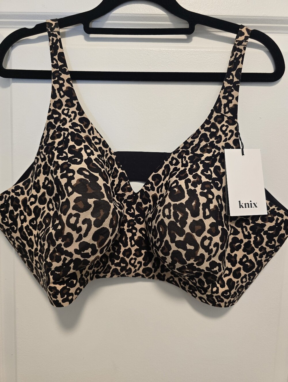 NWT Knix Revolution Bra Leopard Print XXXXL (4X)